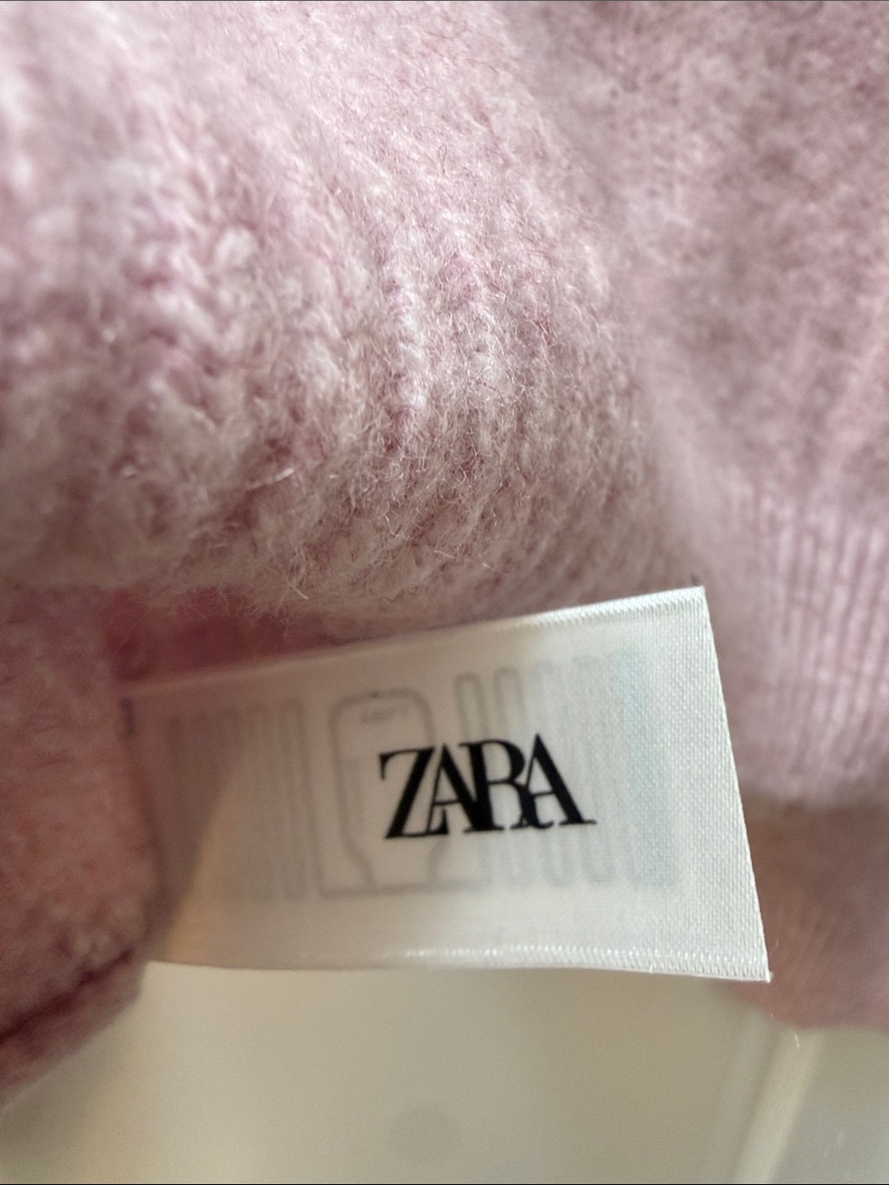 Zara Girl Teen Dusty Pink Floral Applique Crewneck Sweater 11-12 - Picture 5 of 5